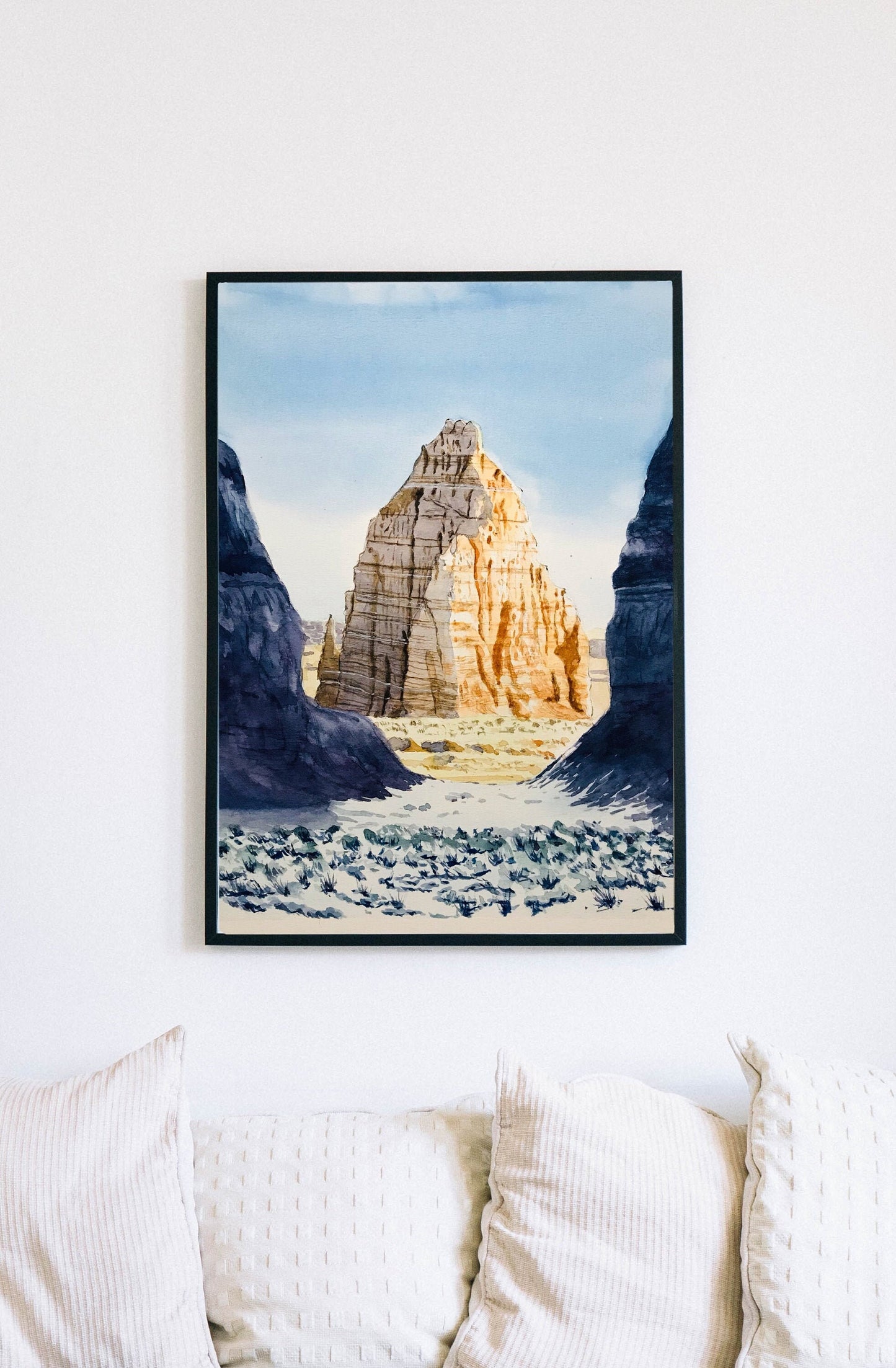 Capitol Reef National Park, Watercolor Landscape Painting, Hand-Painted Watercolor 8"x10"