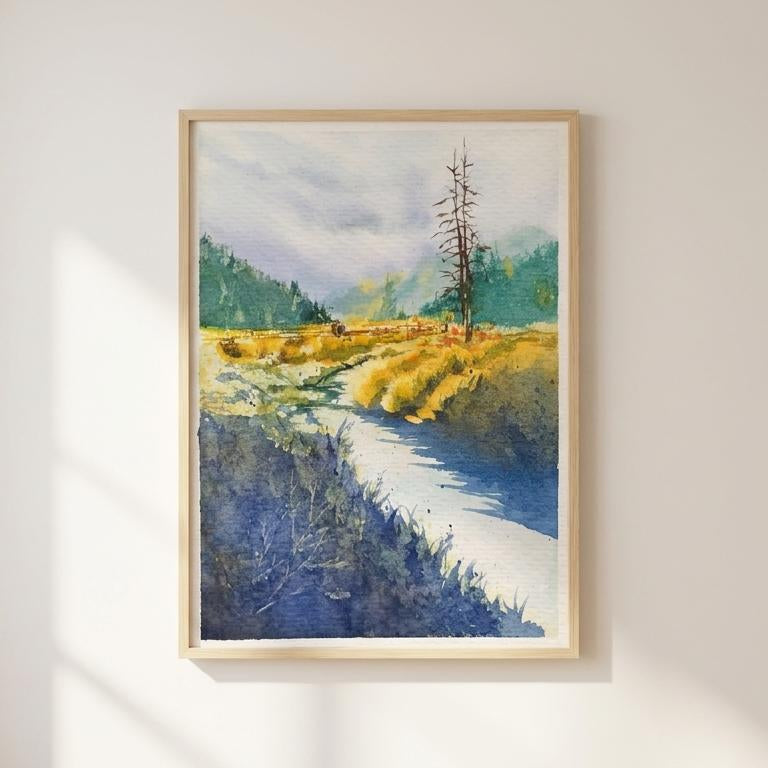 Donut Fall Trail Autumn Art Print | 5x7