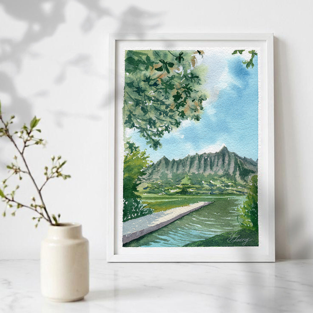 Hawaii Secret Island Art Print | 5x7