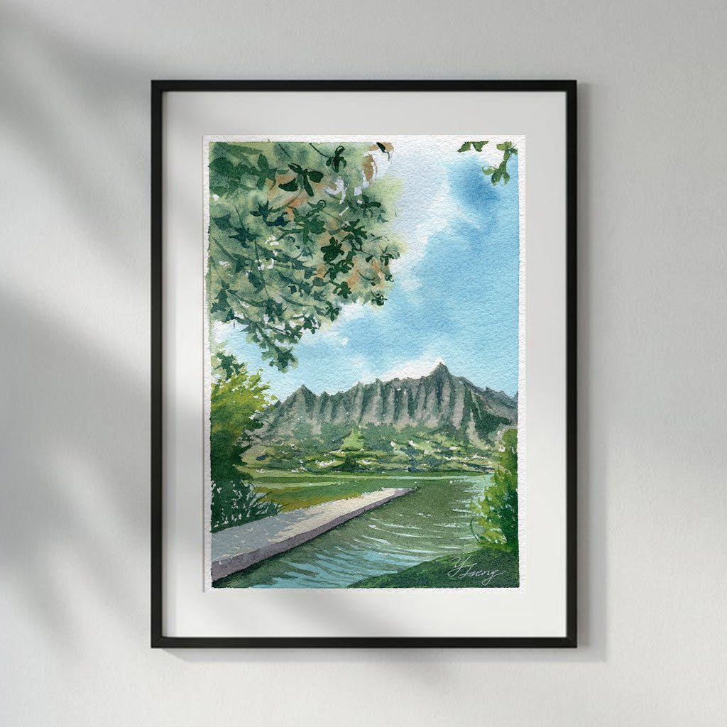 Hawaii Secret Island Art Print | 5x7