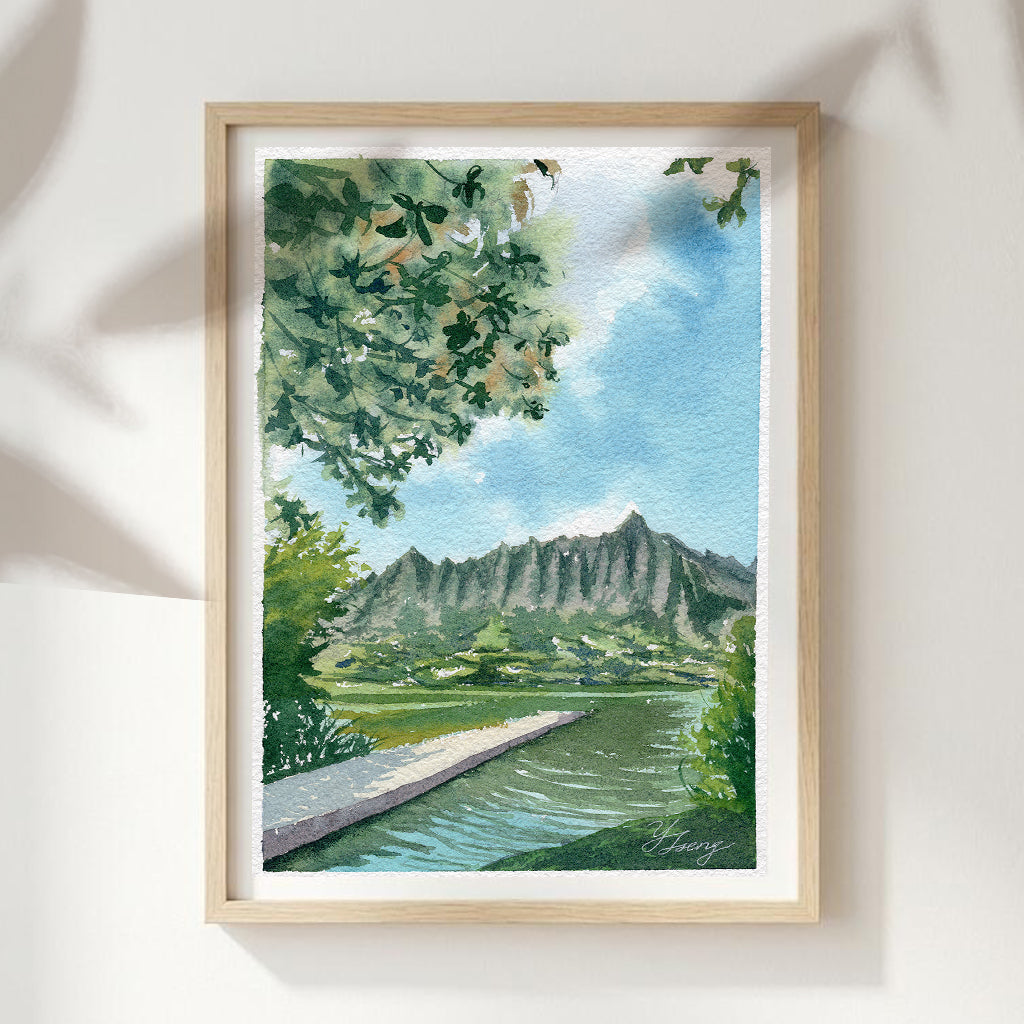 Hawaii Secret Island Art Print | 5x7