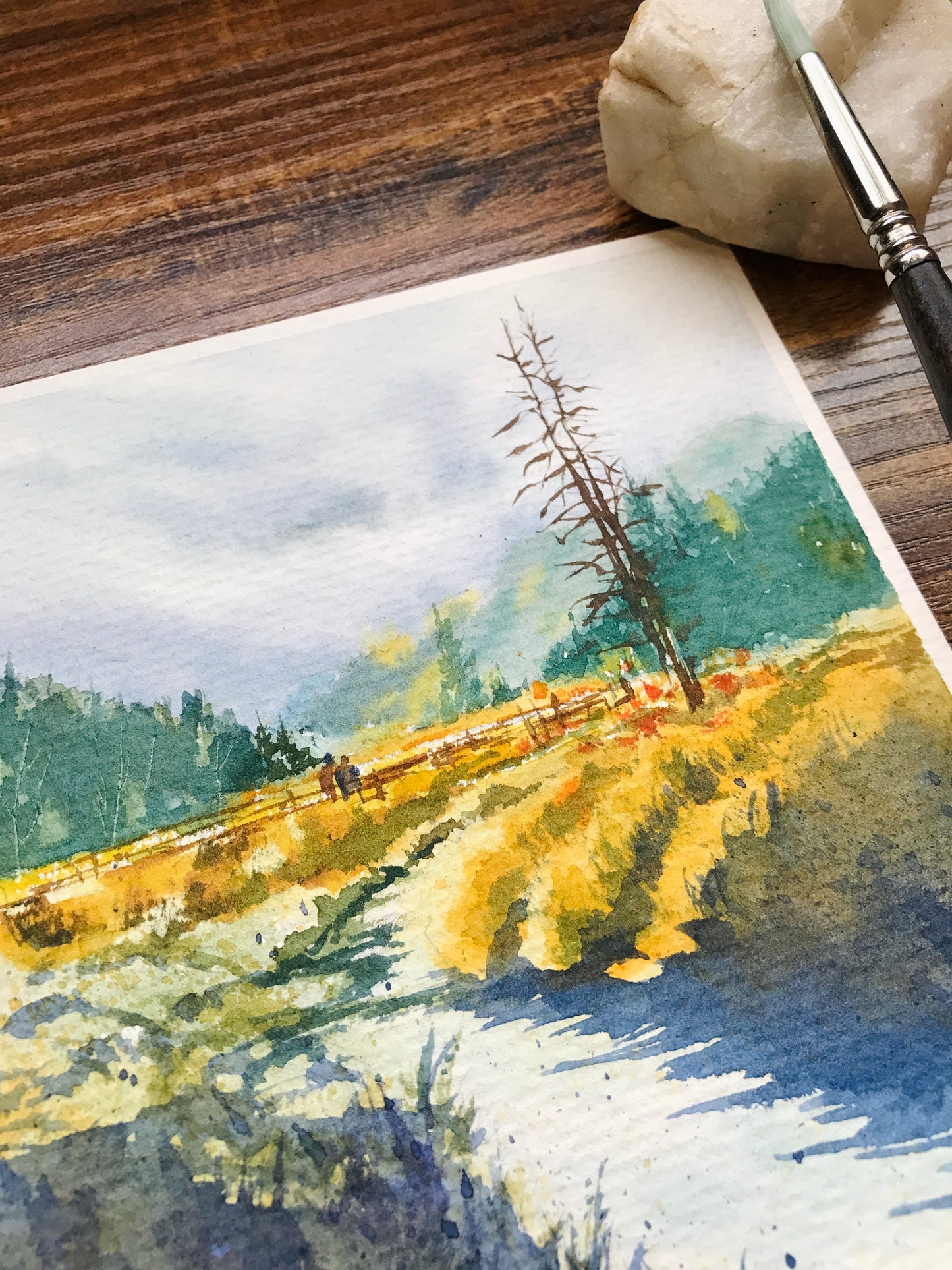Donut Fall Trail Autumn Art Print | 5x7