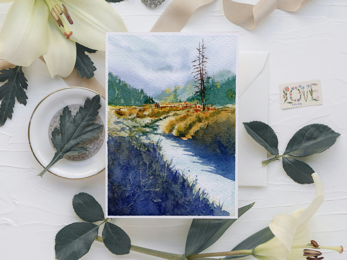 Donut Fall Trail Autumn Art Print | 5x7